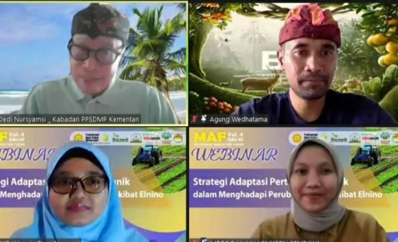 Hadapi Perubahan Iklim Dampak El Nino Kementan Gelar Webinar Strategi